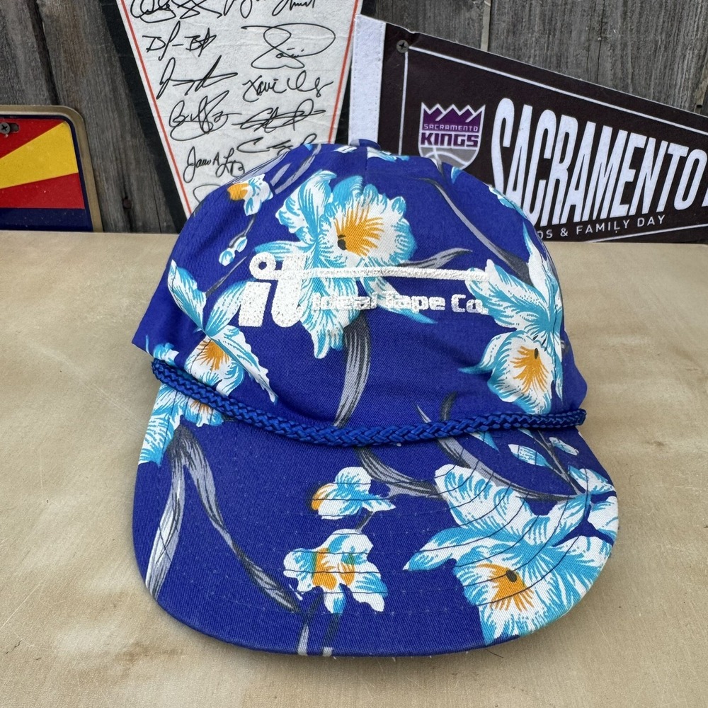 Vintage IT Colorful Floral Adult Snap-back Hat / Cap Nissin‎